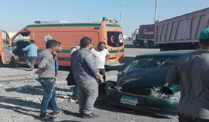 بيان وزاره النقل حول حادث تصادم قطار البضاعه وسياره ملاكى واصابة شخصين بالسويس