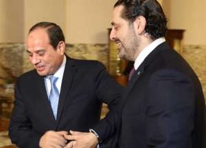 السيسي يبحث مع الحريري تطورات الموقف في لبنان