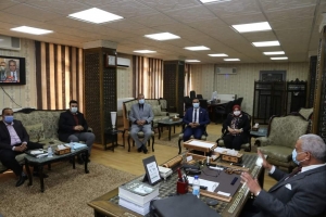 بالصور : صقر يستقبل أعضاء مجلسي الشيوخ والنواب