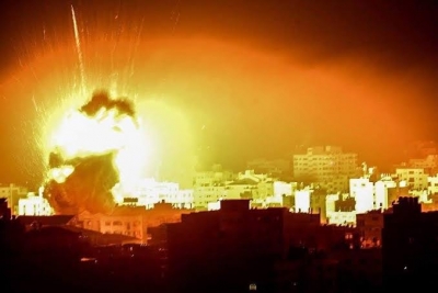 حماس تعلن قصف ٦ قواعد جويه إسرائيليه