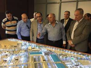 بالصور..رئيس الهيئة الهندسية بالقوات المسلحة يتفقد اعمال تطوير ميناء سفاجا