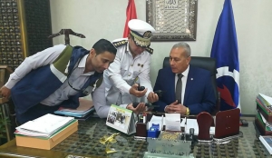 حامد يهنئ قوات التأمين من الجنود والضباط بالسويس بمناسبة عيد الفطر