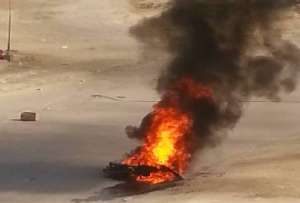 بالصور..انفجار دراجة بخارية واحتراقها كاملة بمدينة الامل بالسويس