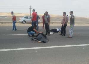 بالصور : حادث مروع قبل بوابة الكيلو 109 بالسويس وانباء عن وفيات