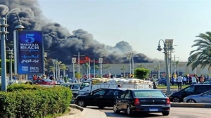 5 مصابين الحصيلة النهائية لحريق كارفور الإسكندرية