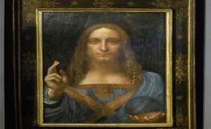 لوحة المسيح المخلص للرسام ليوناردو دافنشي