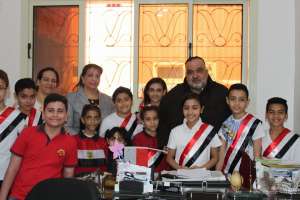مدرسة الاباء الفرنسيسكان بالسويس تحتفل بيوم في حب مصر