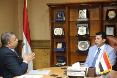 وزير الشباب يبحث مع رئيس الاتحاد العام للكشافة استعدادات استضافة مصر مؤتمر الكشفي العالمى بشرم الشيخ