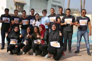 فريق جامعة القاهرة يحرز المركز الأول بسباق قوارب التنين