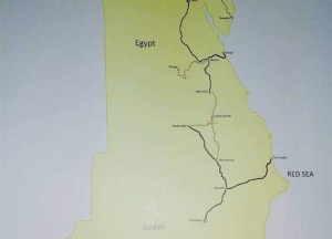 إنشاء خط سكة حديد بطول 600 كيلو متر لربط مصر بالسودان