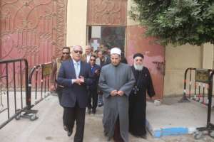 حامد يتفقد قوات تأمين المنشآت الحيوية والكنائس بالسويس