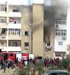 اخماد حريق فى وحدة سكنية بمنطقة الموشي بحى فيصل بالسويس