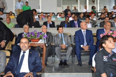 وزير الرياضة يشهد مباراة المصري و اتحاد العاصمة الجزائري بإستاد بورسعيد