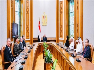 الرئيس السيسي يستقبل الرئيس التنفيذي لمجموعه موانئ ابو ظبي