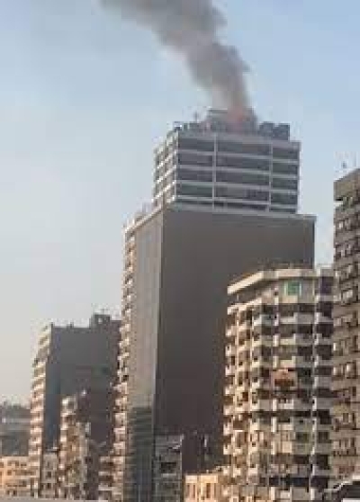 حريق هائل يتسبب في تضرر شركة الزيوت ودار نهضة مصر