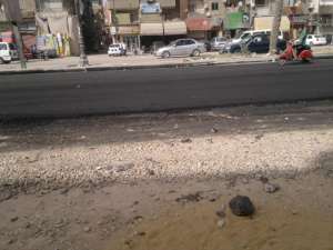 بالصور : بشرة خير قرب الإنتهاء من العمل بشارع الجيش