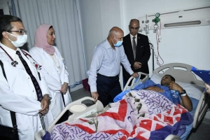 الوزيري يقوم  بزيارة تفقدية لمستشفى المركز الطبى لسكك حديد مصر (القاهرة )