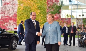ميركل:المانيا حريصة على التعاون المشترك  مع مصر فى جميع المجالات