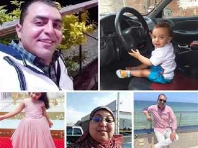 ضحايا حادث مطروح.. تشييع جنازة 4 من أسرة واحدة في كفرشكر