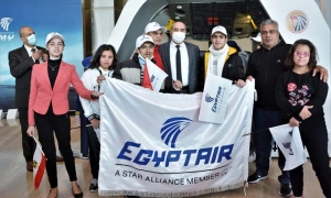 بالصور : مصر للطيران تنظم للأطفال جولة بأكاديمية مصر للطيران للتدريب ورحلة لمدينة الأقصر
