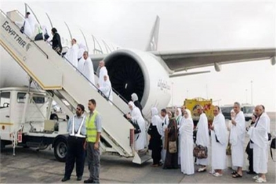 4400 حاج يغادرون للأراضي المقدسة على متن 23 رحلة جوية من مطار القاهرة