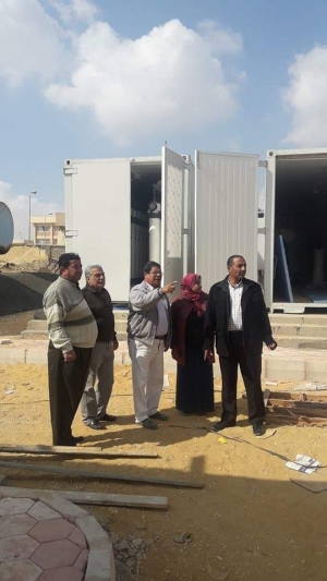 متابعة أعمال التطوير بمحطة مياه ابوعارف بالسويس