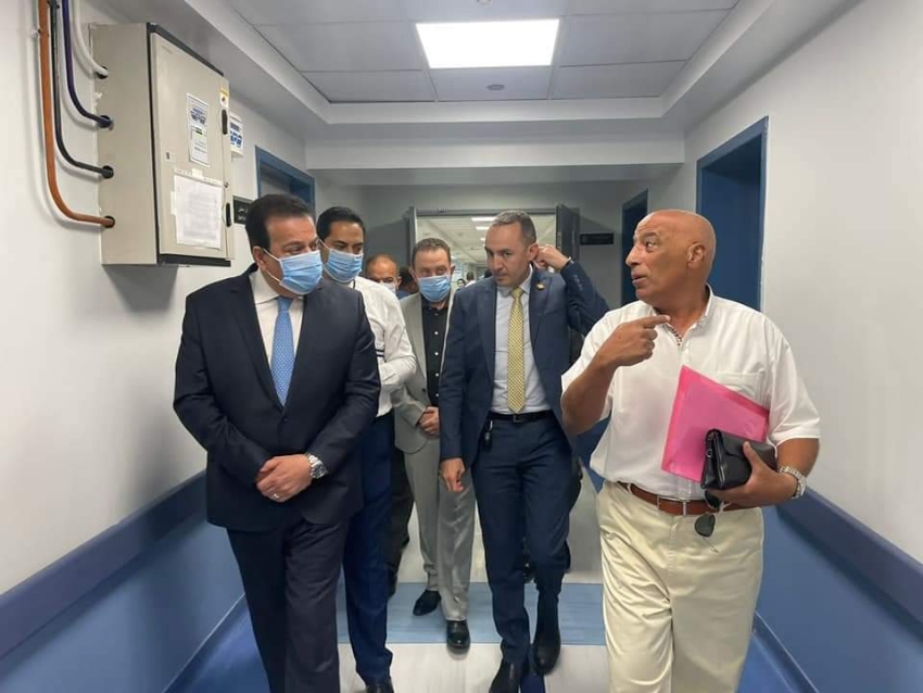 وزير الصحة يتفقد أعمال التطوير ورفع الكفاءة بمستشفى شرم الشيخ الدولي