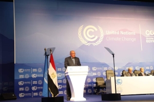 إنتخاب السيد سامح شكري رئيساً لمؤتمر COP27 في جلسته الإفتتاحية