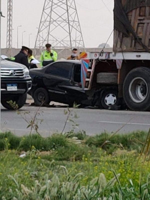 مصرع مدير أمن موانئ السويس والسخنة وإصابة مجند في حادث تصادم بطريق «السويس- السخنة»