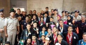 وزير الرياضة يستقبل أبطال مصر المشاركين بأولمبياد بالارجنتين في مطار القاهرة