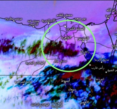 الارصاد تحذر السويس تحت تأثير الرياح والأتربة