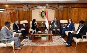 وزير التجارة والصناعة يبحث مع وفد البنك الأفريقي للتصدير والإستيراد إستعدادات إستضافة القاهرة لمعرض التجارة البينية الإفريقي