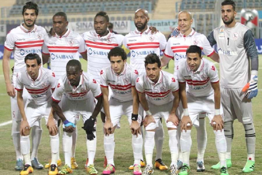 الزمالك بالزي الأبيض امام انيمبا النيجيري