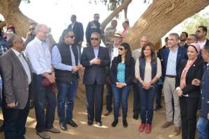 وزيرا الآثار والسياحة ومحافظ السويس والنواب يتفقدون مشروع تطوير منطقة عيون موسى