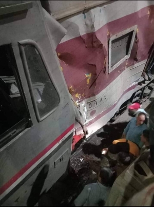 حادث قطار بالقرب من قليوب