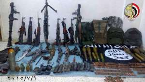 المتحدث العسكري ينشر صورة للأسلحة المضبوطة مع الإرهابيين بسيناء