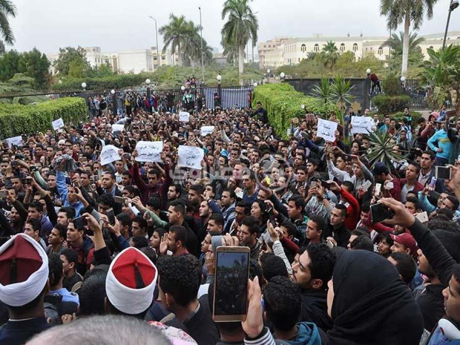 وصول تعزيزات أمنية لجامعة الأزهر بسبب تظاهرات &quot;القدس&quot;