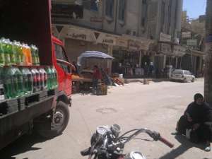 بالصور : تحويل خط سير السيارات من شارع الجيش إلى شارع احمد عرابى  لاتمام الرصف