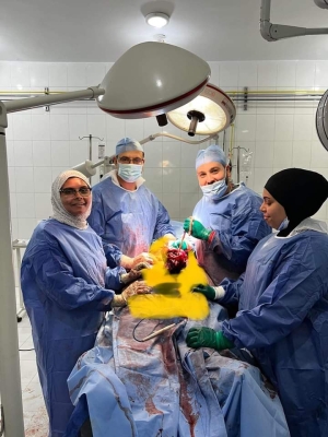 مستشفى السويس العام تنجح في اجراء ولادة قيصرية للمشيمة الملتصقه بجدار الرحم