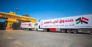 دخول 144 شاحنة مساعدات إلى قطاع غزة في أسبوع قادمة من معبر رفح المصري