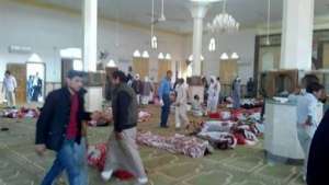 ارتفاع عدد شهداء تفجير مسجد الروضة بالعريش لـ184 شهيد و125 مصابًا