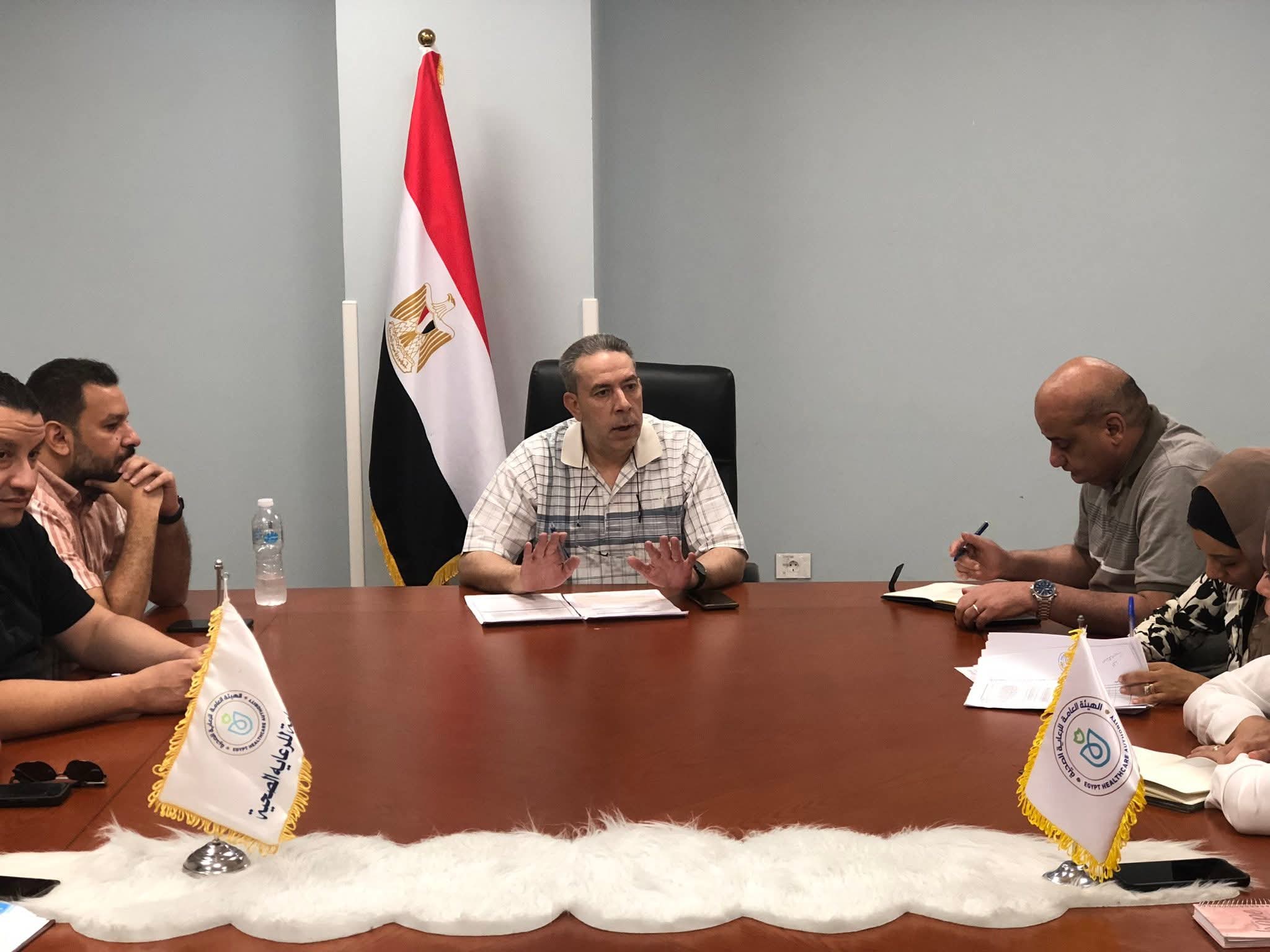 اجتماع مديري إدارات الهيئة بالسويس